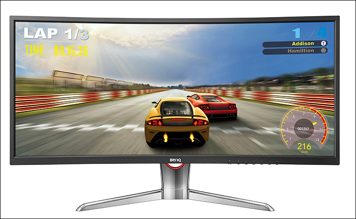 A big beautiful curvy MVA display with some omissions, the BenQ XR3501