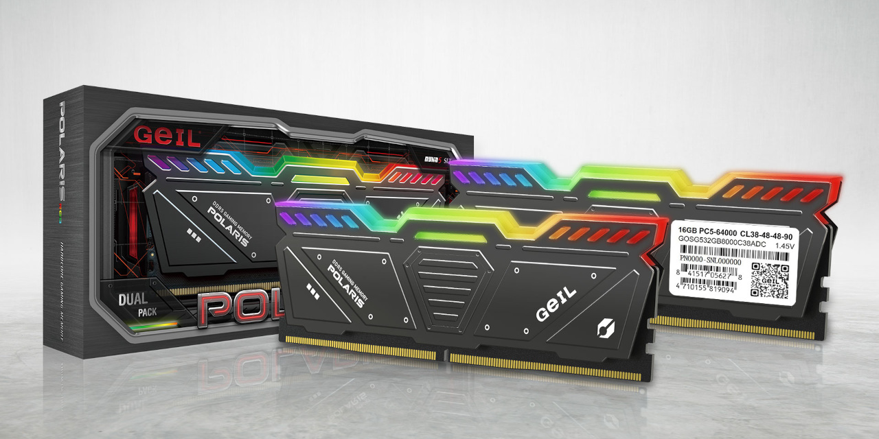 GeIL Announces DDR5-8000 CL38 EVO V and Polaris RGB Memory