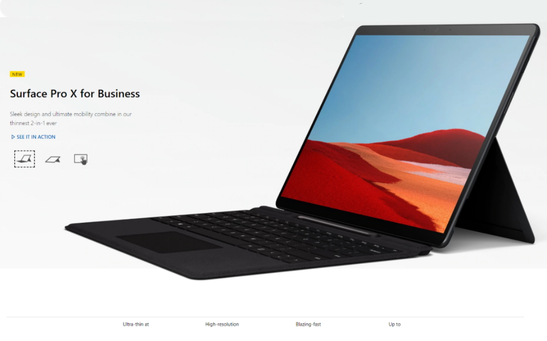 Microsoft Launches Surface Pro X Tablet Powered by Microsoft SQ1 Processor from Qualcomm