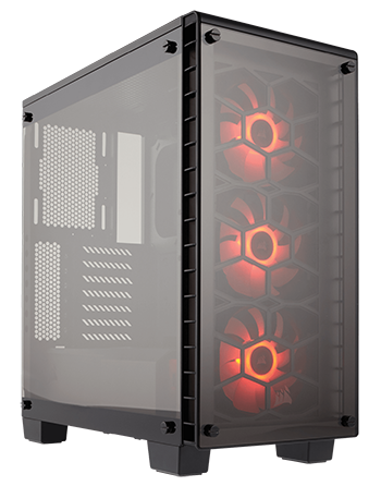 Corsair’s 460X, the smaller sibling in the Crystal Series case family