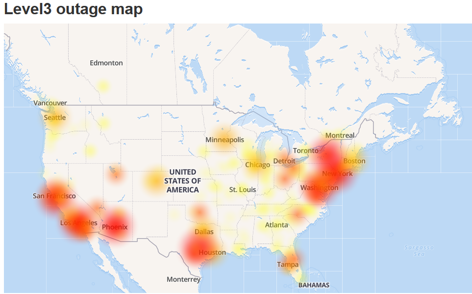 Slow network yesterday morning?  It was probably not just you.